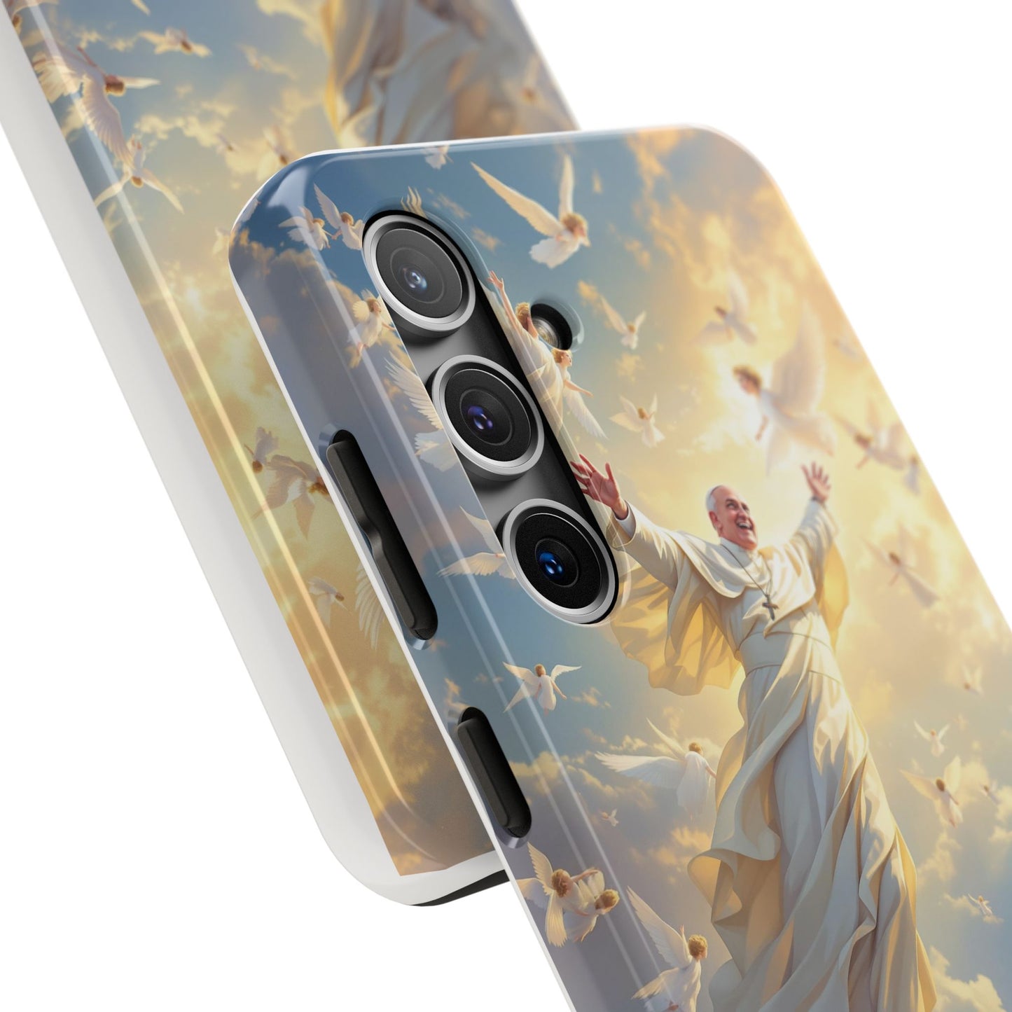 Heavenly Guardian Phone Case, Inspirational Protective Case, Motivational Gift, Spiritual Phone Accessory, Unique Christian Phone Cover