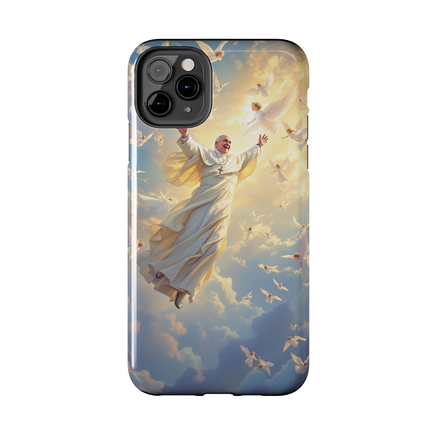 Heavenly Guardian Phone Case, Inspirational Protective Case, Motivational Gift, Spiritual Phone Accessory, Unique Christian Phone Cover