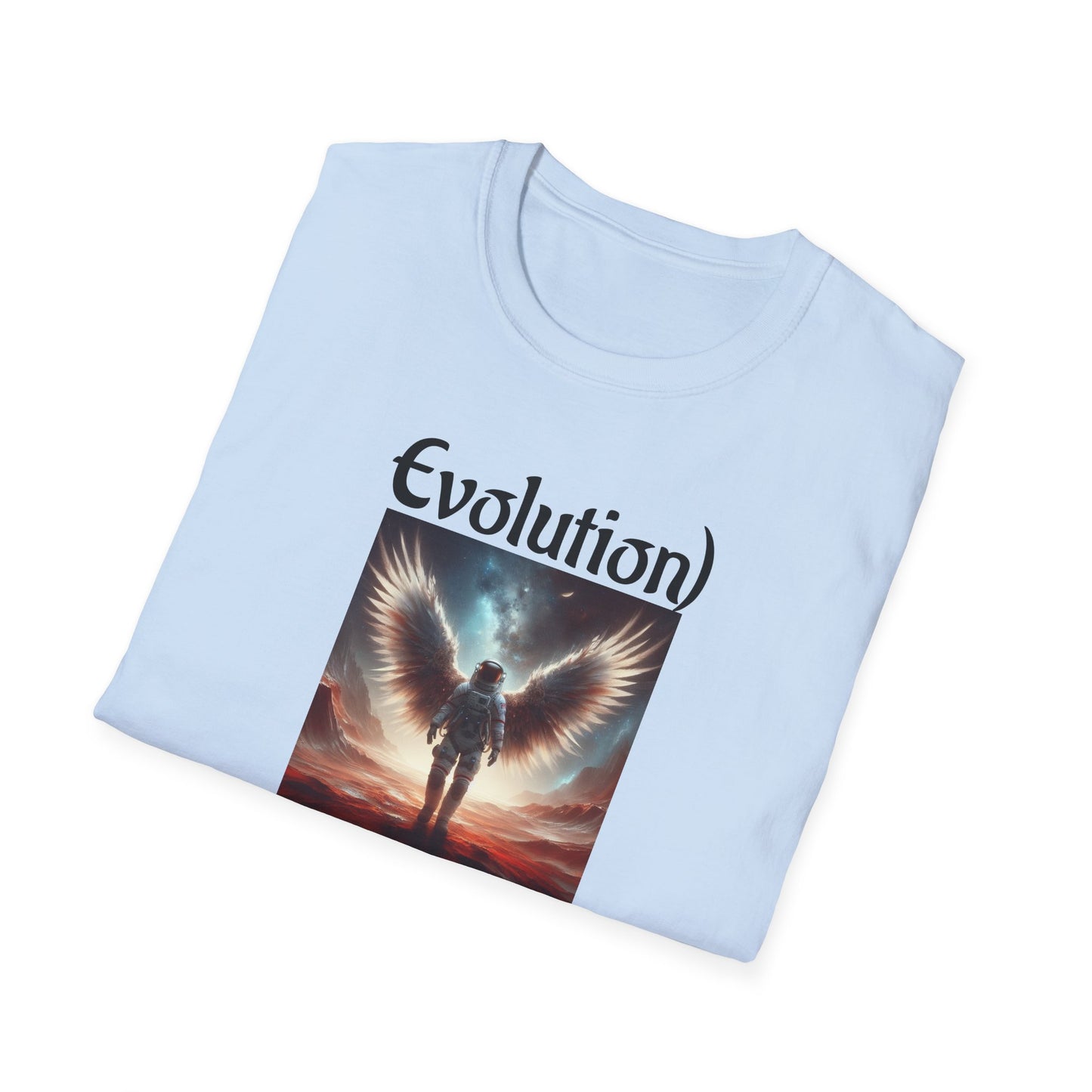 Angelic Wings Unisex Softstyle T-Shirt | Dreamy Tee for Spiritual Souls, Gift for Birthdays, Christmas, Meditation, Yoga Lovers