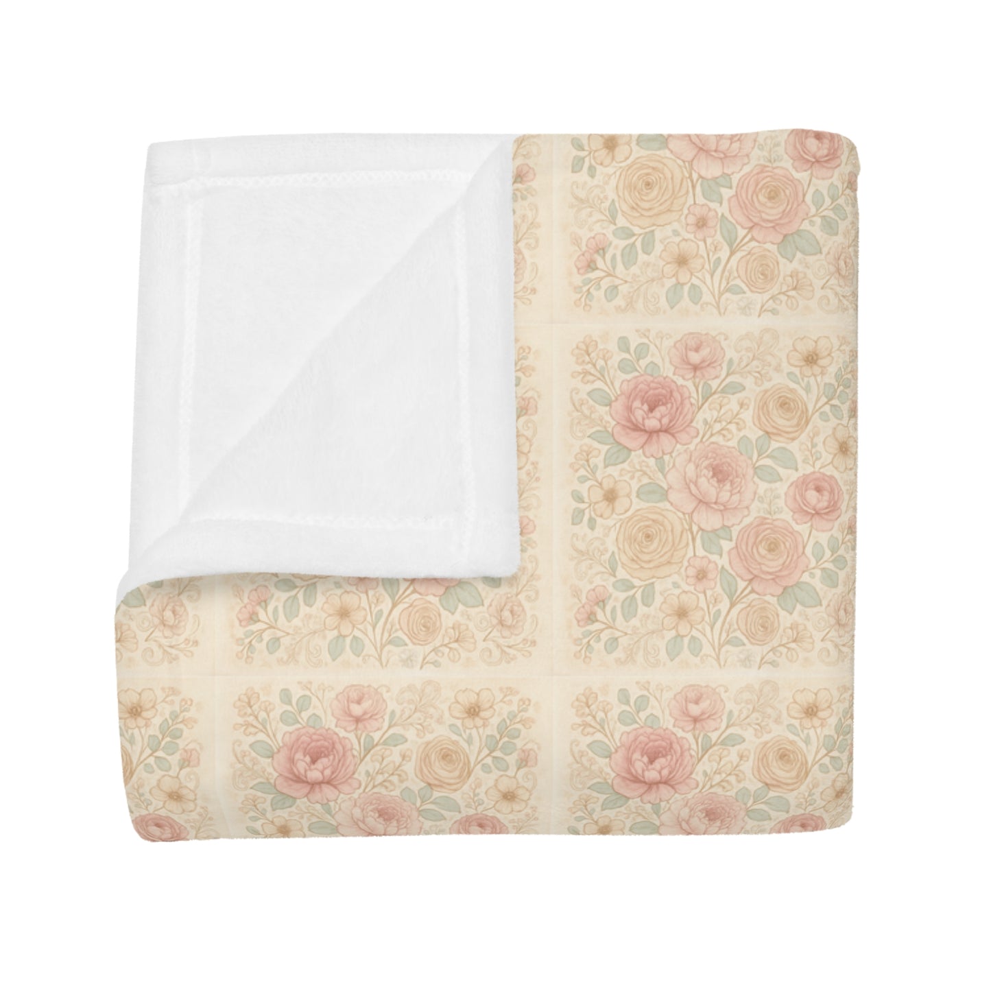 Cozy Floral Fleece Blanket - Soft Throw for Home Decor, Perfect Gift for Housewarming, Birthday, and Cozy Nights