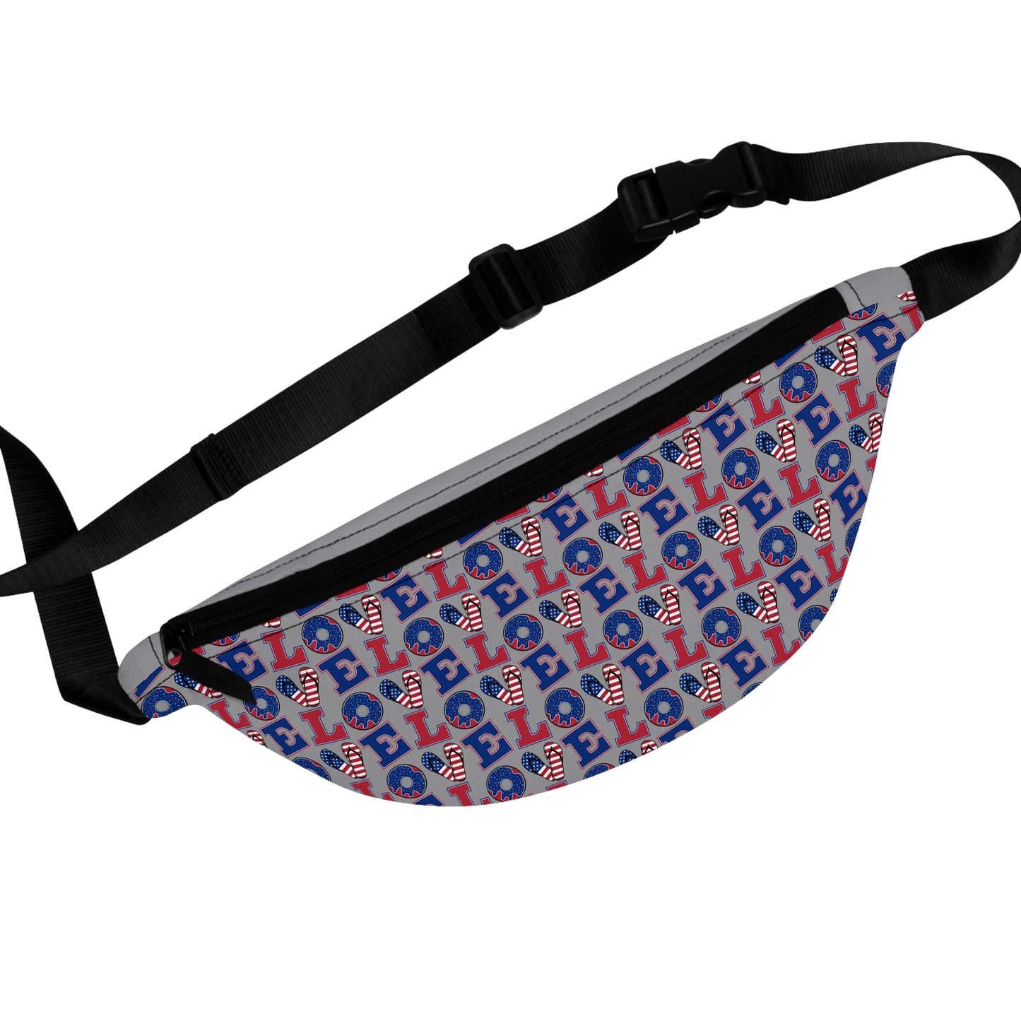 Colorful Celebration Fanny Pack - Fun accessory for festivals, concerts, travel, party favor, and everyday use.
